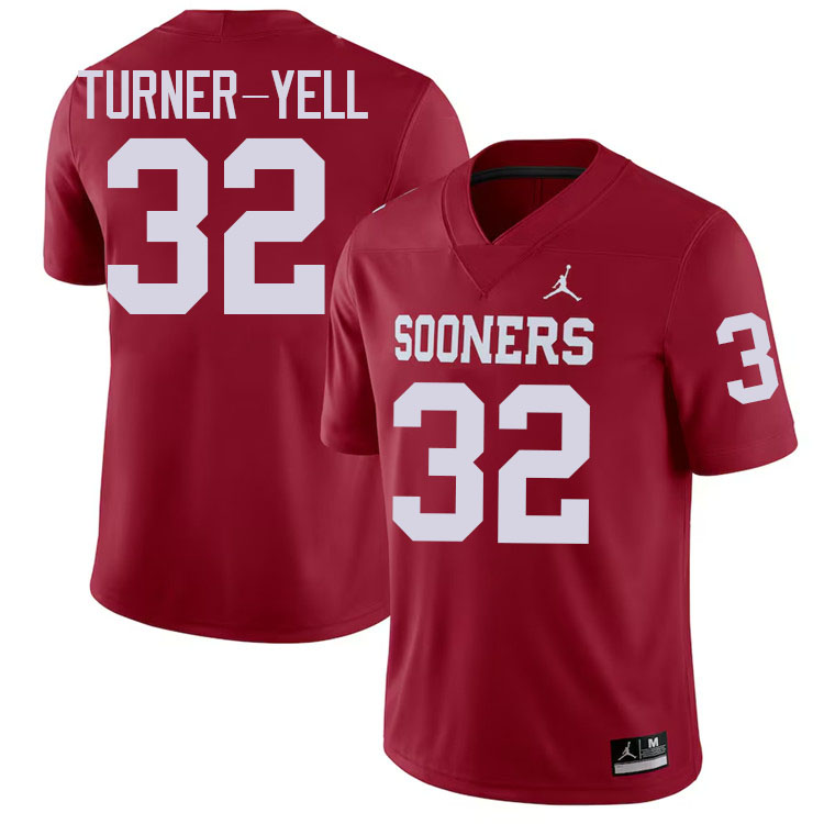 Delarrin Turner-Yell Oklahoma Sooners Jersey,Oklahoma Sooners Football Uniforms,Jersey-Crimson